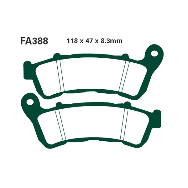 Bremsbelag (Bremsklotz) Standard EBC vorne/hinten