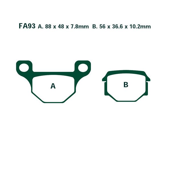 Bremsbelag (Bremsklotz) Standard EBC vorne/hinten