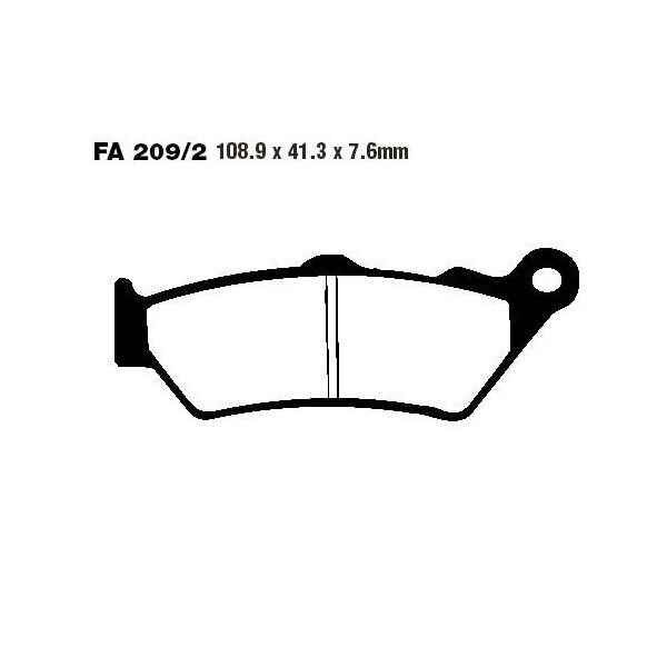 Bremsbelag (Bremsklotz) Standard EBC vorne/hinten