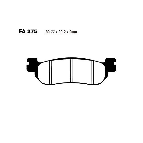 Bremsbelag (Bremsklotz) Standard EBC vorne/hinten