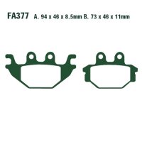 Bremsbelag (Bremsklotz) Standard EBC vorne/hinten for Model:  