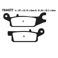 Bremsbelag (Bremsklotz) Standard EBC vorne/hinten for Model:  