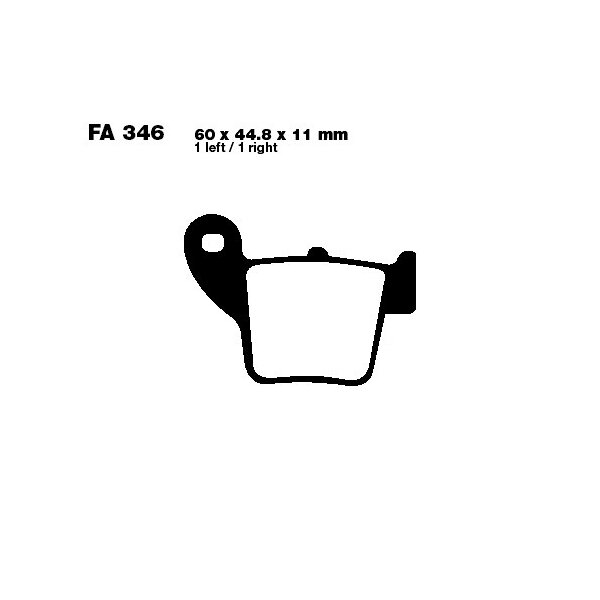 Bremsbelag (Bremsklotz) Standard EBC hinten