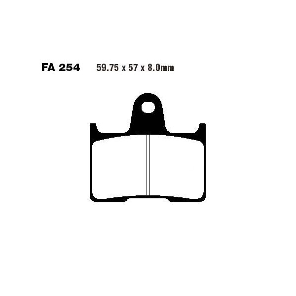 Bremsbelag (Bremsklotz) Standard EBC hinten