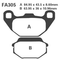 Bremsbelag (Bremsklotz) Standard EBC vorne/hinten for Model:  