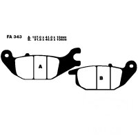 Bremsbelag (Bremsklotz) Standard EBC hinten pour le modèle :  