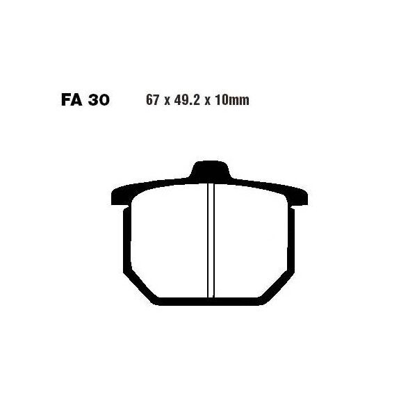 Bremsbelag (Bremsklotz) Standard EBC vorne/hinten