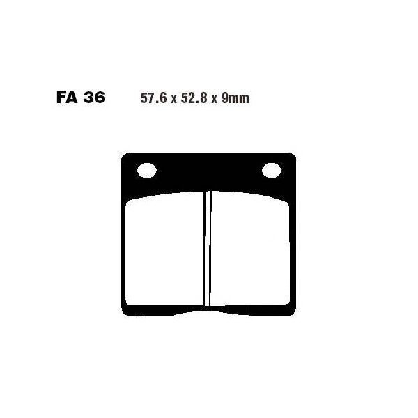 Bremsbelag (Bremsklotz) Standard EBC hinten