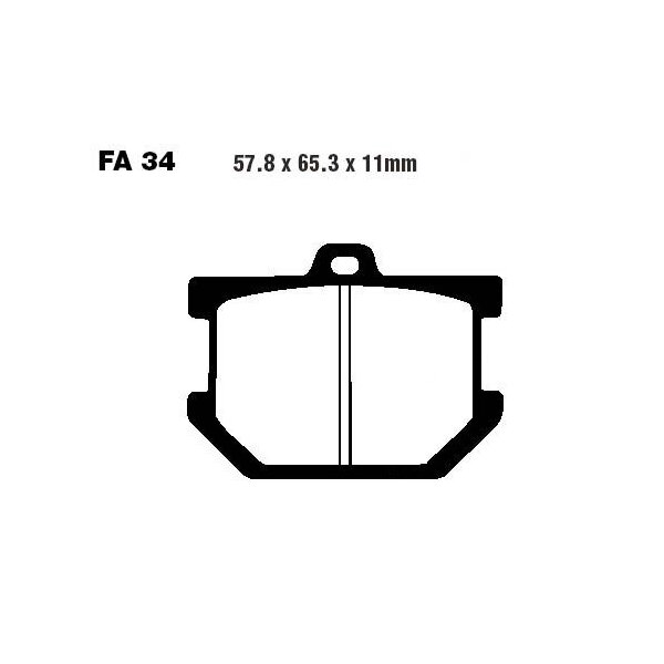 Bremsbelag (Bremsklotz) Standard EBC vorne/hinten