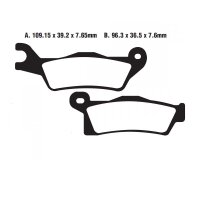 Bremsbelag (Bremsklotz) Standard EBC vorne/hinten pour le modèle :  