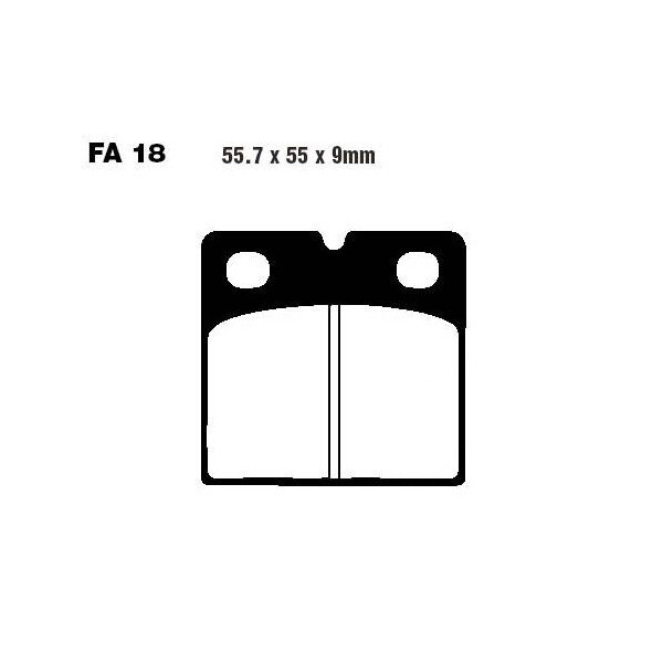 Bremsbelag (Bremsklotz) Standard EBC vorne/hinten