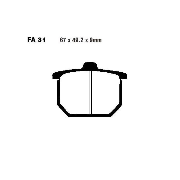 Bremsbelag (Bremsklotz) Standard EBC vorne/hinten