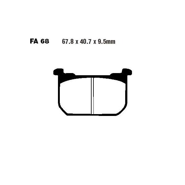 Bremsbelag (Bremsklotz) Standard EBC vorne/hinten