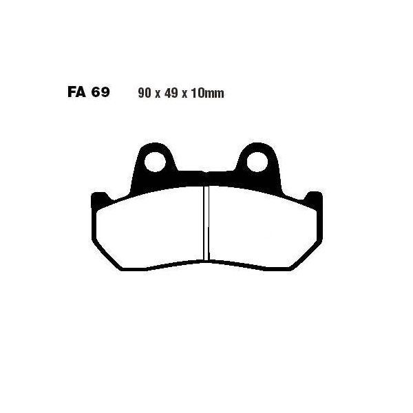 Bremsbelag (Bremsklotz) Standard EBC vorne/hinten