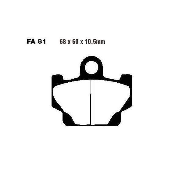 Bremsbelag (Bremsklotz) Standard EBC vorne