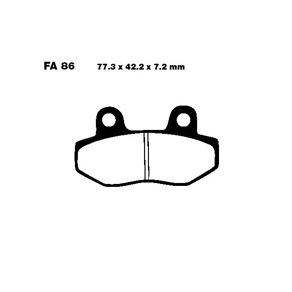 Bremsbelag (Bremsklotz) Standard EBC vorne/hinten