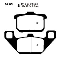 Bremsbelag (Bremsklotz) Standard EBC vorne/hinten pour le modèle :  