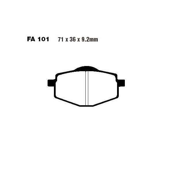 Bremsbelag (Bremsklotz) Standard EBC vorne/hinten