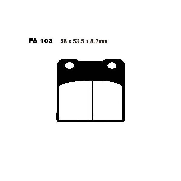 Bremsbelag (Bremsklotz) Standard EBC vorne/hinten