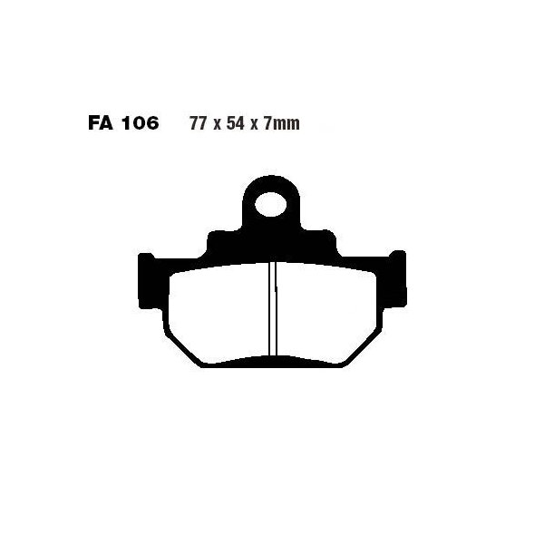 Bremsbelag (Bremsklotz) Standard EBC vorne/hinten