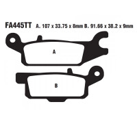 Bremsbelag (Bremsklotz) Standard EBC hinten for Model:  