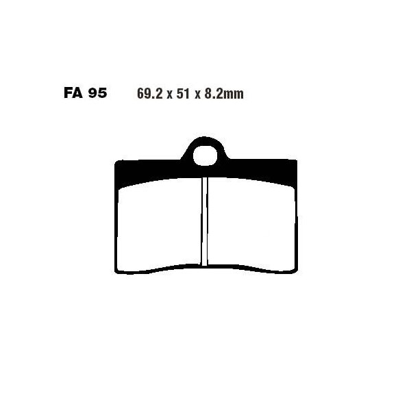 Bremsbelag (Bremsklotz) Standard EBC vorne/hinten