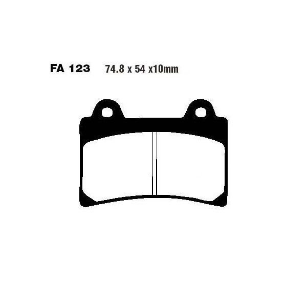 Bremsbelag (Bremsklotz) Standard EBC vorne/hinten