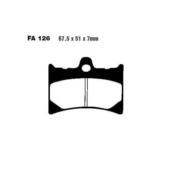 Bremsbelag (Bremsklotz) Standard EBC vorne