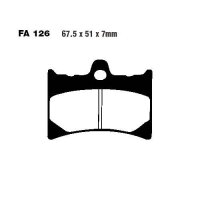 Bremsbelag (Bremsklotz) Standard EBC vorne for Model:  