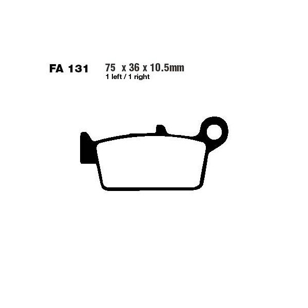 Bremsbelag (Bremsklotz) Standard EBC vorne/hinten