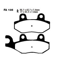 Bremsbelag (Bremsklotz) Standard EBC vorne/hinten for Model:  