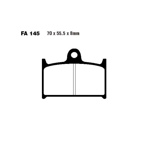 Bremsbelag (Bremsklotz) Standard EBC vorne