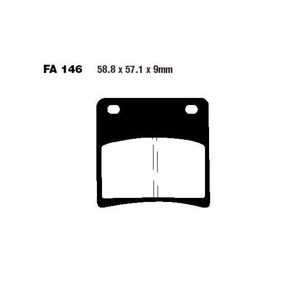 Bremsbelag (Bremsklotz) Standard EBC vorne/hinten