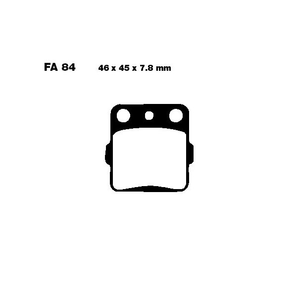 Bremsbelag (Bremsklotz) Standard EBC vorne/hinten