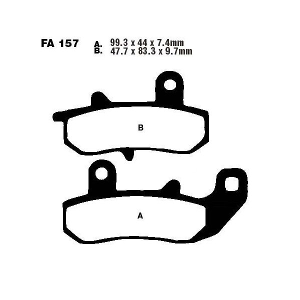 Bremsbelag (Bremsklotz) Standard EBC hinten