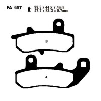 Bremsbelag (Bremsklotz) Standard EBC hinten for Model:  