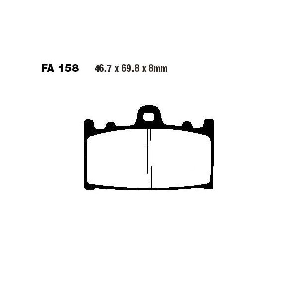 Bremsbelag (Bremsklotz) Standard EBC vorne