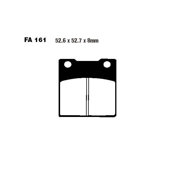 Bremsbelag (Bremsklotz) Standard EBC hinten