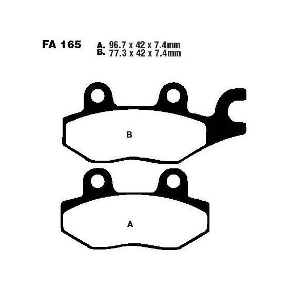 Bremsbelag (Bremsklotz) Standard EBC vorne/hinten