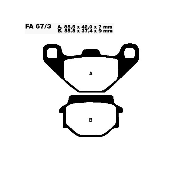 Bremsbelag (Bremsklotz) Standard EBC hinten