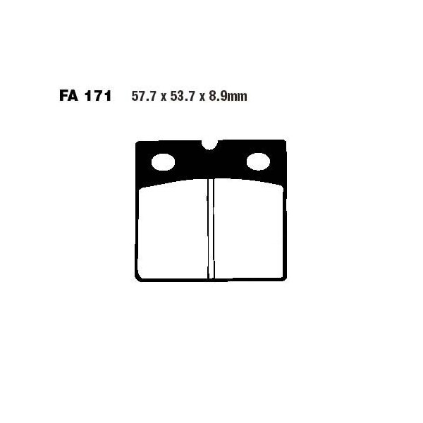 Bremsbelag (Bremsklotz) Standard EBC vorne/hinten