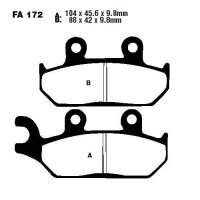 Bremsbelag (Bremsklotz) Standard EBC vorne for Model:  