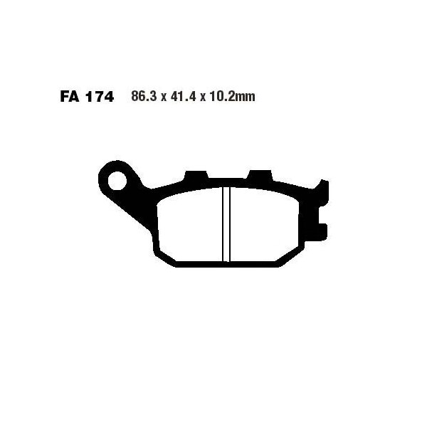 Bremsbelag (Bremsklotz) Standard EBC hinten