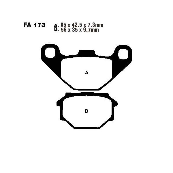 Bremsbelag (Bremsklotz) Standard EBC hinten