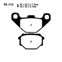 Bremsbelag (Bremsklotz) Standard EBC hinten pour le modèle :  