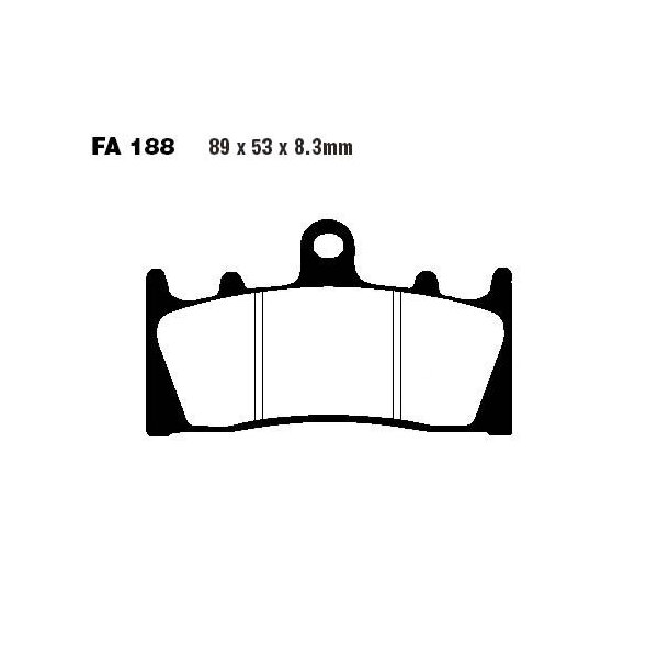 Bremsbelag (Bremsklotz) Standard EBC vorne