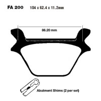 Bremsbelag (Bremsklotz) Standard EBC hinten für Modell:  