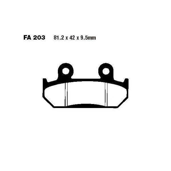 Bremsbelag (Bremsklotz) Standard EBC vorne