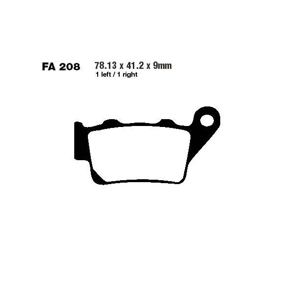 Bremsbelag (Bremsklotz) Standard EBC vorne/hinten