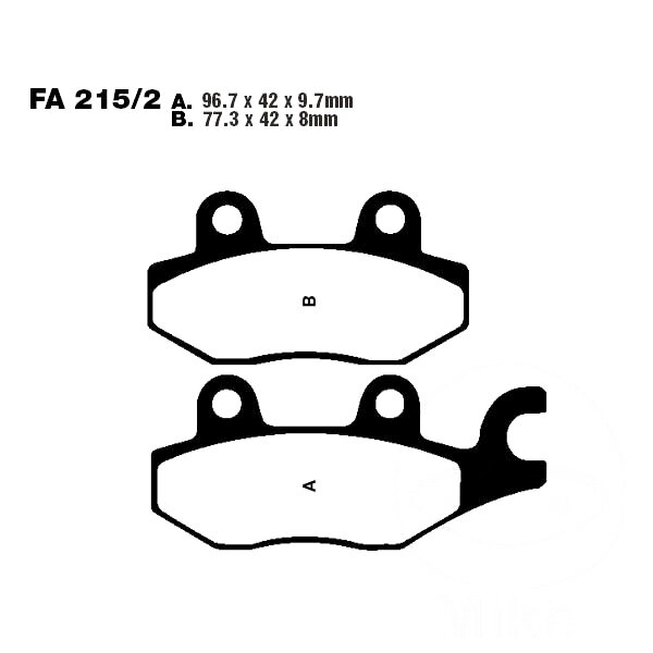 Bremsbelag (Bremsklotz) Standard EBC vorne/hinten